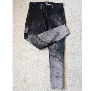 Hudson Nico Paint-Splattered Skinny Jeans